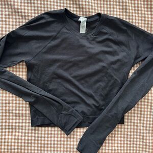 lululemon athletica Charcoal Long Sleeve Top